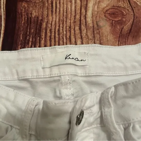 Women’s KanCan White Skinny Jean Raw Edge Ankle 11/29 - Picture 5 of 7